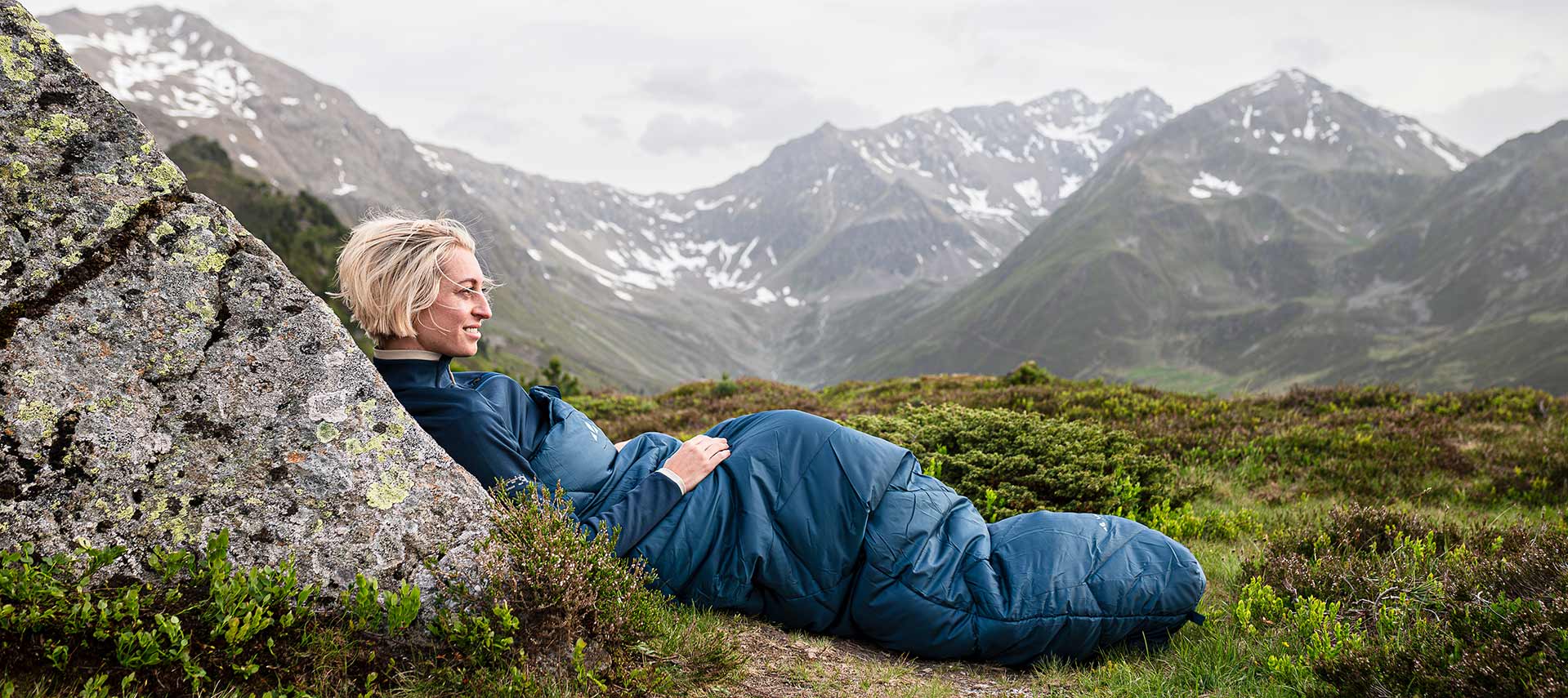 Synthetic fiber sleeping bags