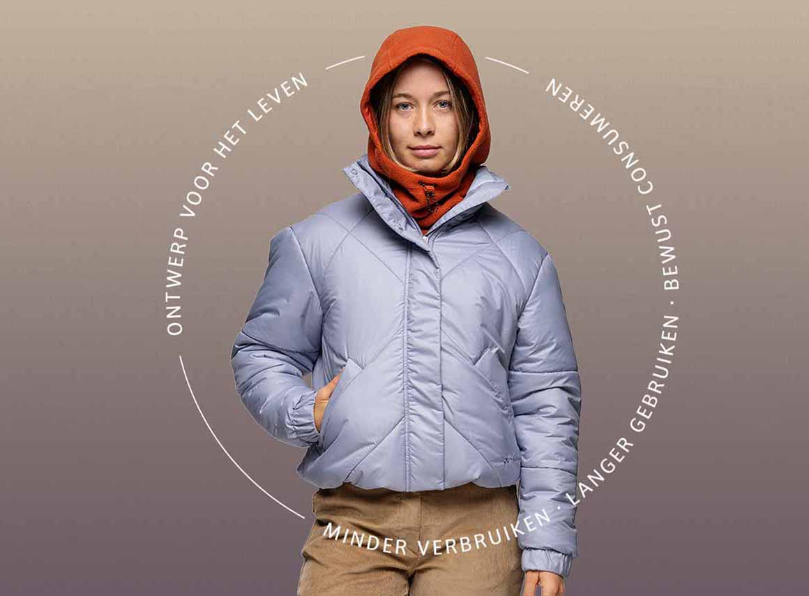 Ontdek de Najun-collectie Jonge vrouw met modieuze winterkleding