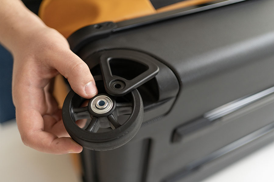 Die Rolle wird herausgenommen