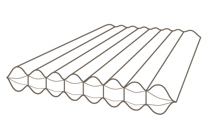 The diagram shows the cross-section of a sleeping pad with small air chambers