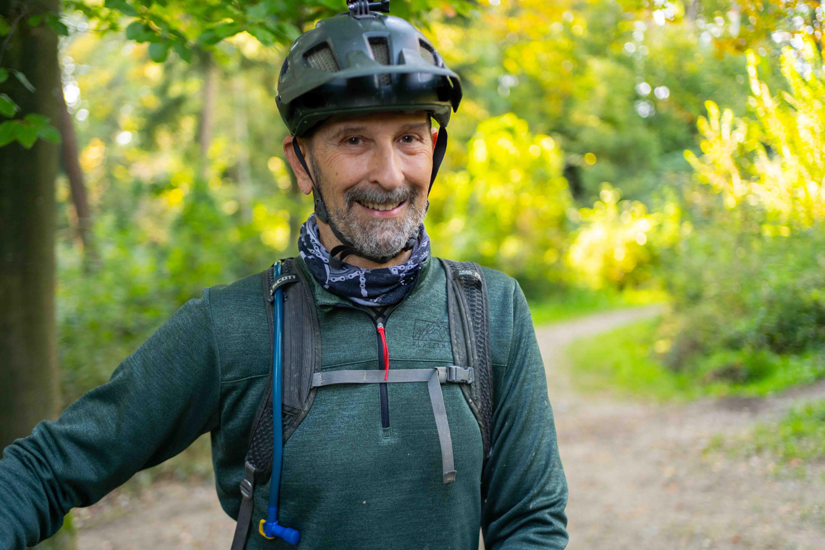 Ansgar, ein Mountainbiker