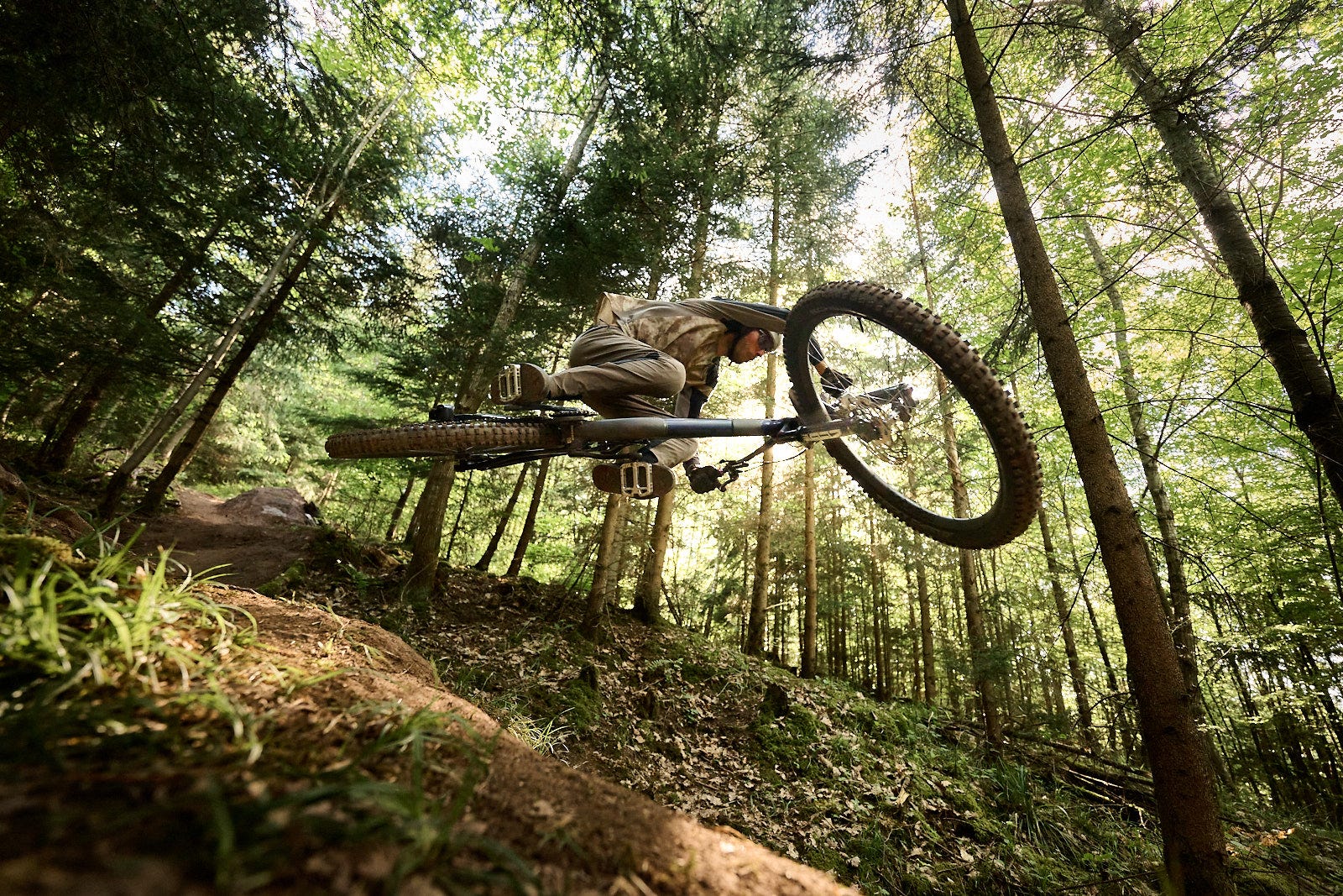 Markus Zieher auf einem legalen Mountainbike Trail im Rems-Murr-Kreis.