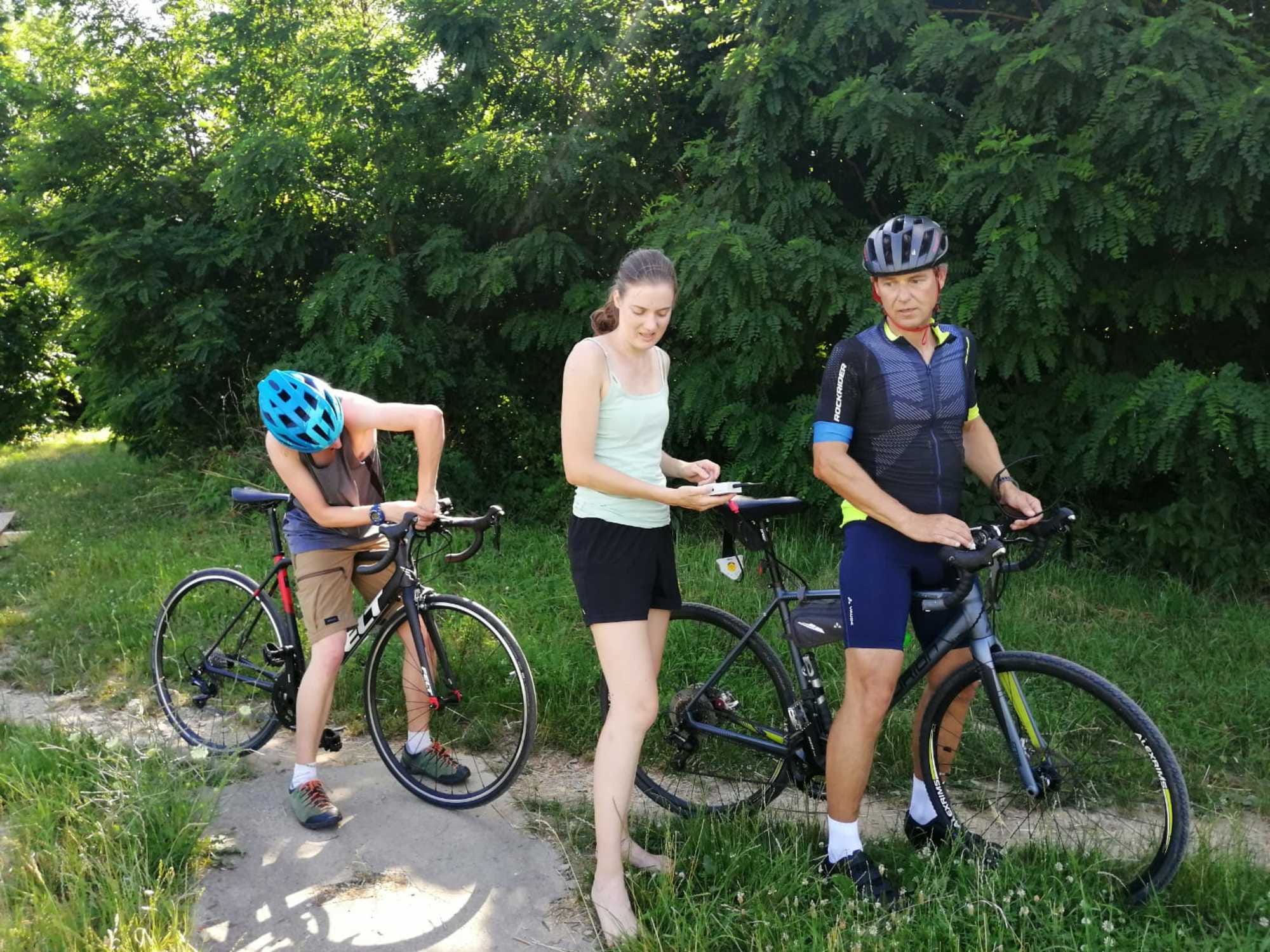 Bicycle seat cushion tests in the field