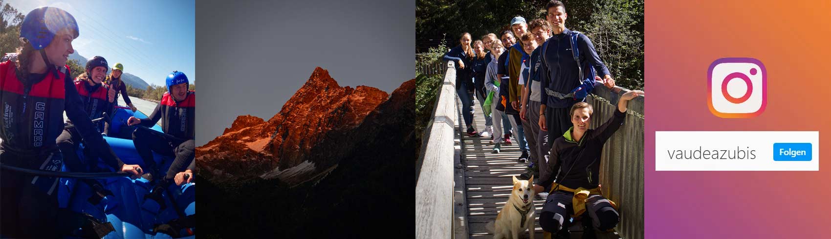 Erlebnisse der VAUDE Azubis auf Instagram