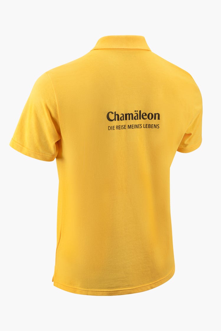 Backansicht Chamaeleon Poloshirt Backansicht Chamaeleon Poloshirt