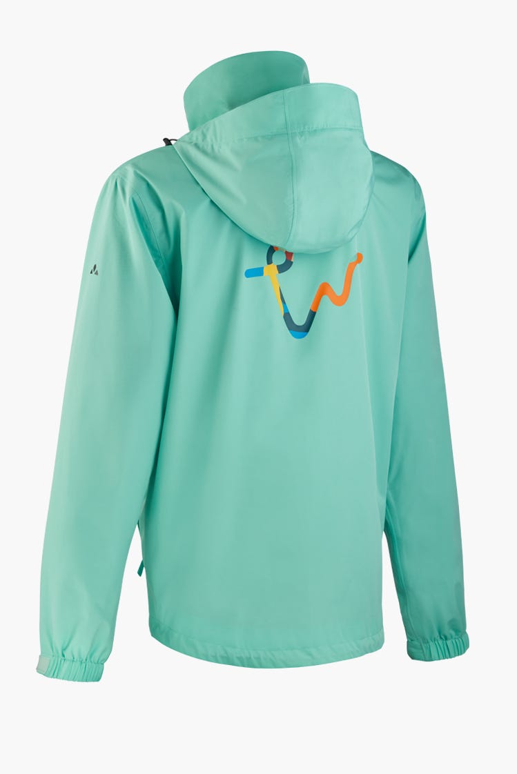 Backansicht VAUDE Jacke in türkis der LGS Wangen