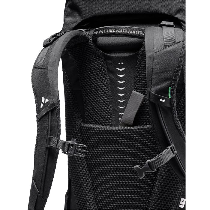 【良品】VAUDE Astrum 60+10L M/L トレッキングバックパック/レインカバー付き！ Vaude Astrum EVO 60+10 Hiking Bag Black | Alltricks.com