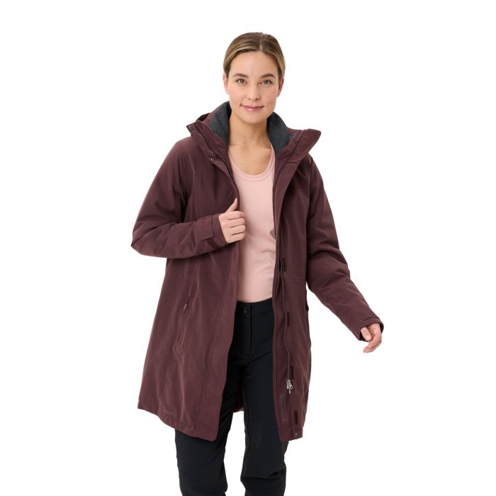 VAUDE Skomer II Giacca Impermeabile Da Donna - Eclipse Tinta Unita, Taglia 42