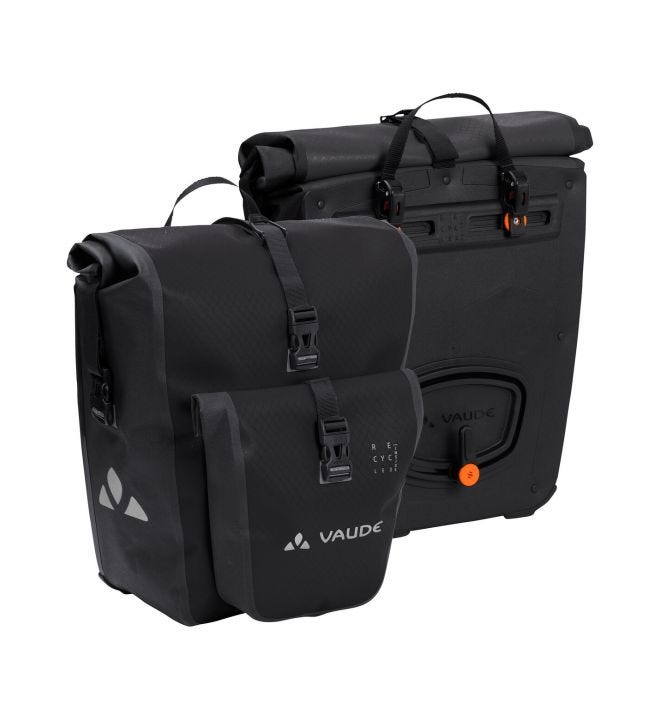Aqua Back Plus bike bags, recycled main material