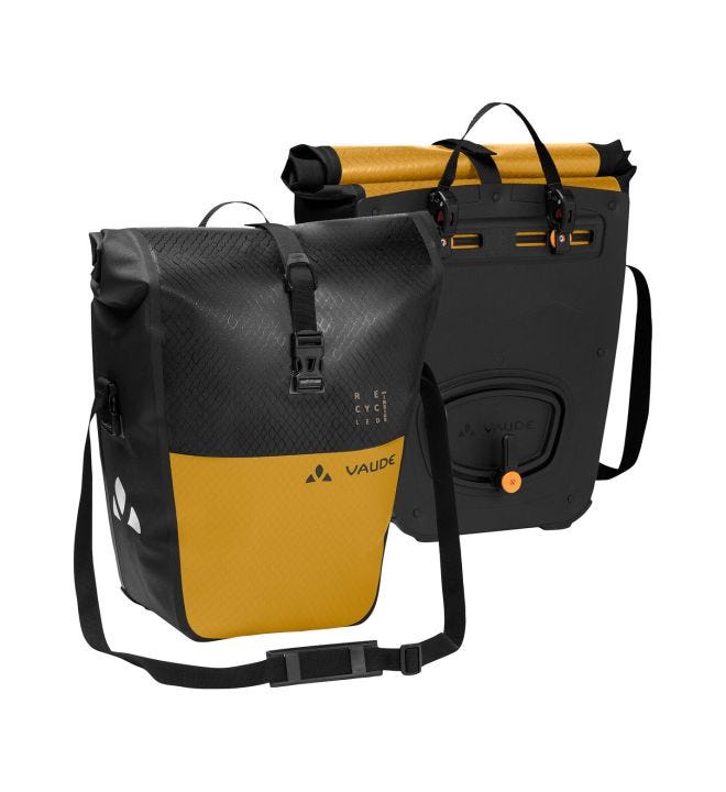 Aqua Back Color bike bags, recycled main material
