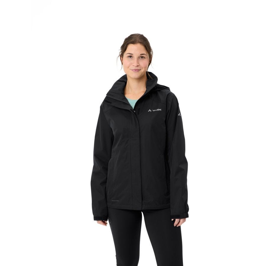 Vaude Women's Escape Bike Light Rain Jacket - 44 - Black