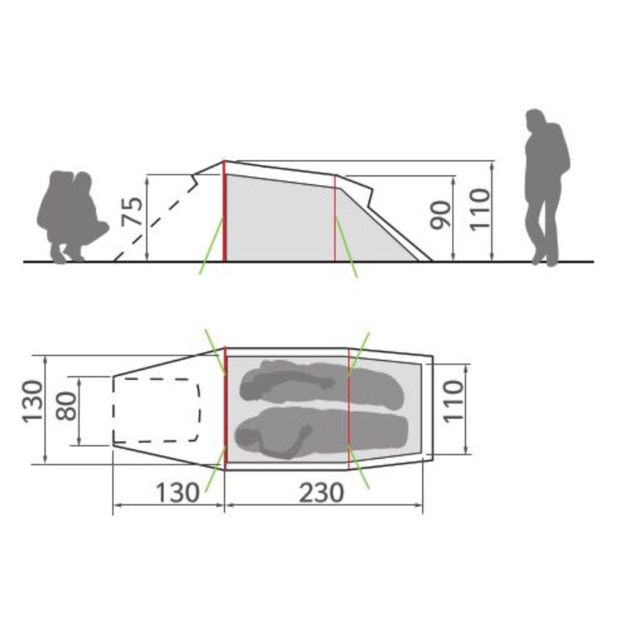 Arco 2 Persons - Backpacking tent