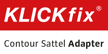 Le logo de l'adaptateur de selle Contour Klickfix