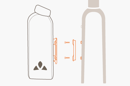 A graphic shows how the Klickfix Duo Adapter works.